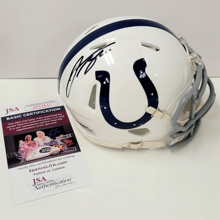 Jonathan Taylor signed Indianapolis Colts Mini Helmet autograph ~ JSA coa
