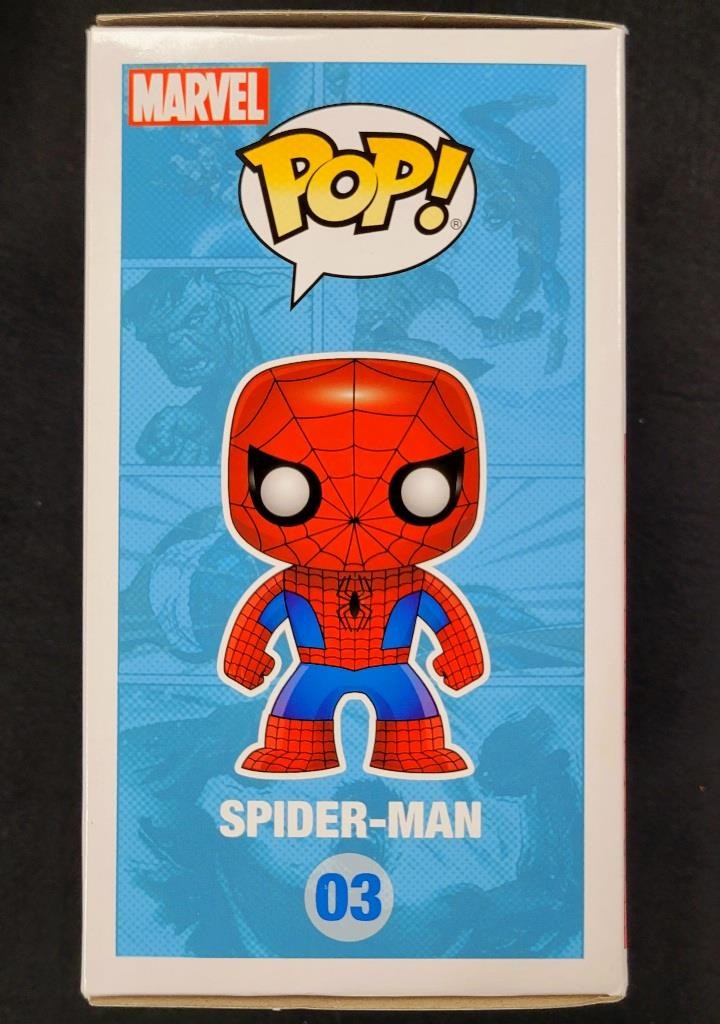 Tobey Maguire signed Marvel Spider-Man Funko Pop #3 autograph ~ Beckett BAS