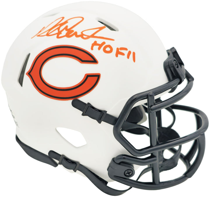 Richard Dent Auto Bears Lunar Eclipse White Speed Mini Helmet HOF 11 Beckett Wit