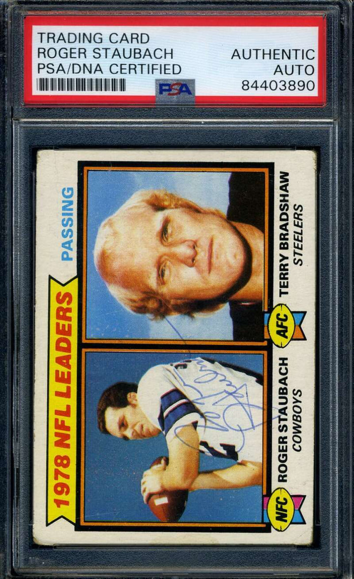 Roger Staubach PSA DNA Coa Vintage Signed 1979 Topps Autographed