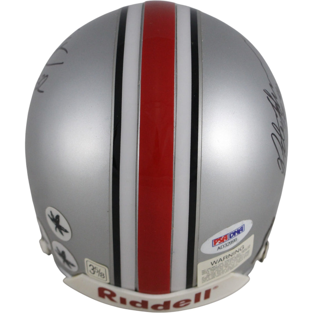 Jack Tatum Pete Johnson Autographed Ohio State Buckeyes Mini Helmet PSA 52751