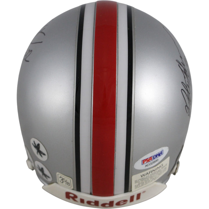 Jack Tatum Pete Johnson Autographed Ohio State Buckeyes Mini Helmet PSA 52751