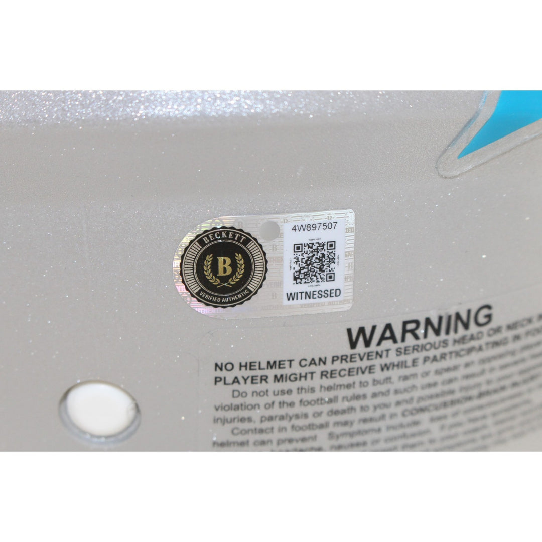 Luke Kuechly Autographed Carolina Panthers Authentic Helmet Beckett WIT 56874