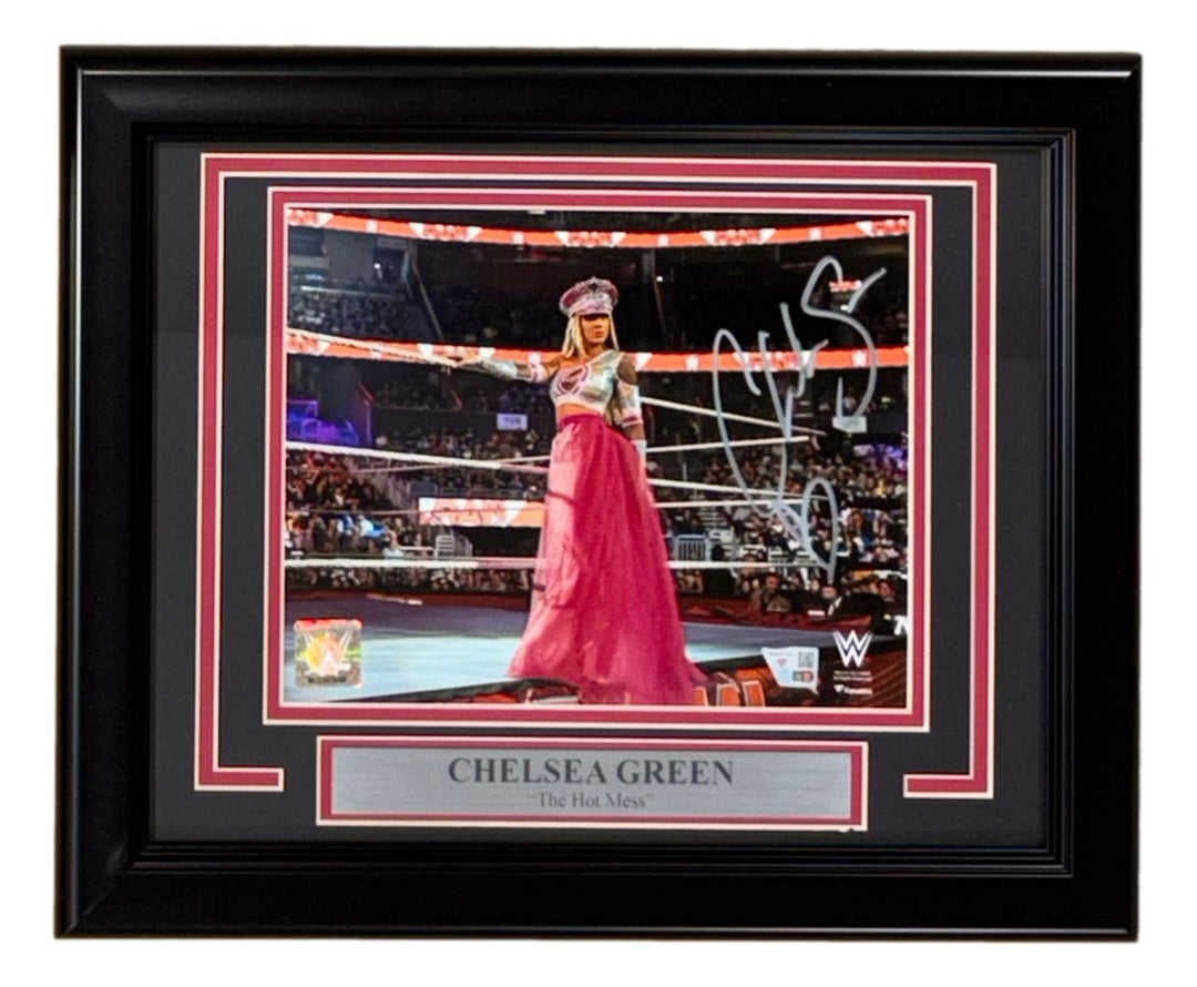 Chelsea Green Signed Framed 8x10 WWE Apron Photo Fanatics
