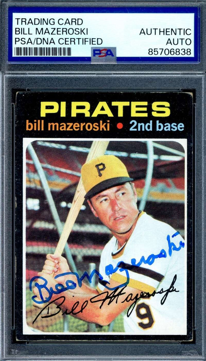 Bill Mazeroski PSA DNA Signed 1971 Topps Autograph