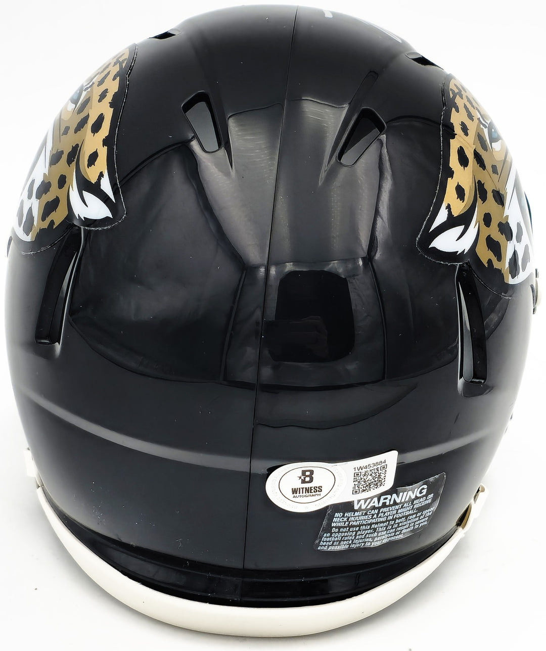 Travis Etienne Signed Jacksonville Jaguars Black Speed Mini Helmet Beckett Wit