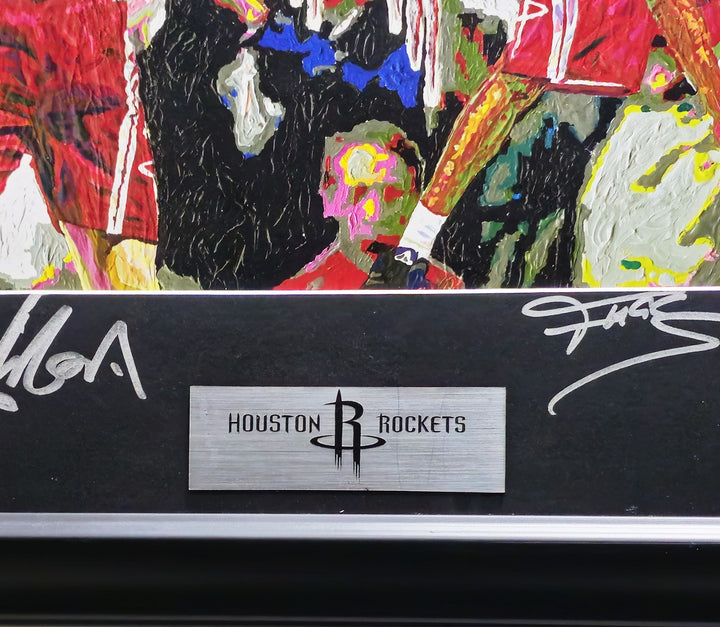 Yao Ming & Tracy McGrady Auto Framed 10x13 Photo Art Display Rockets UDA Beckett