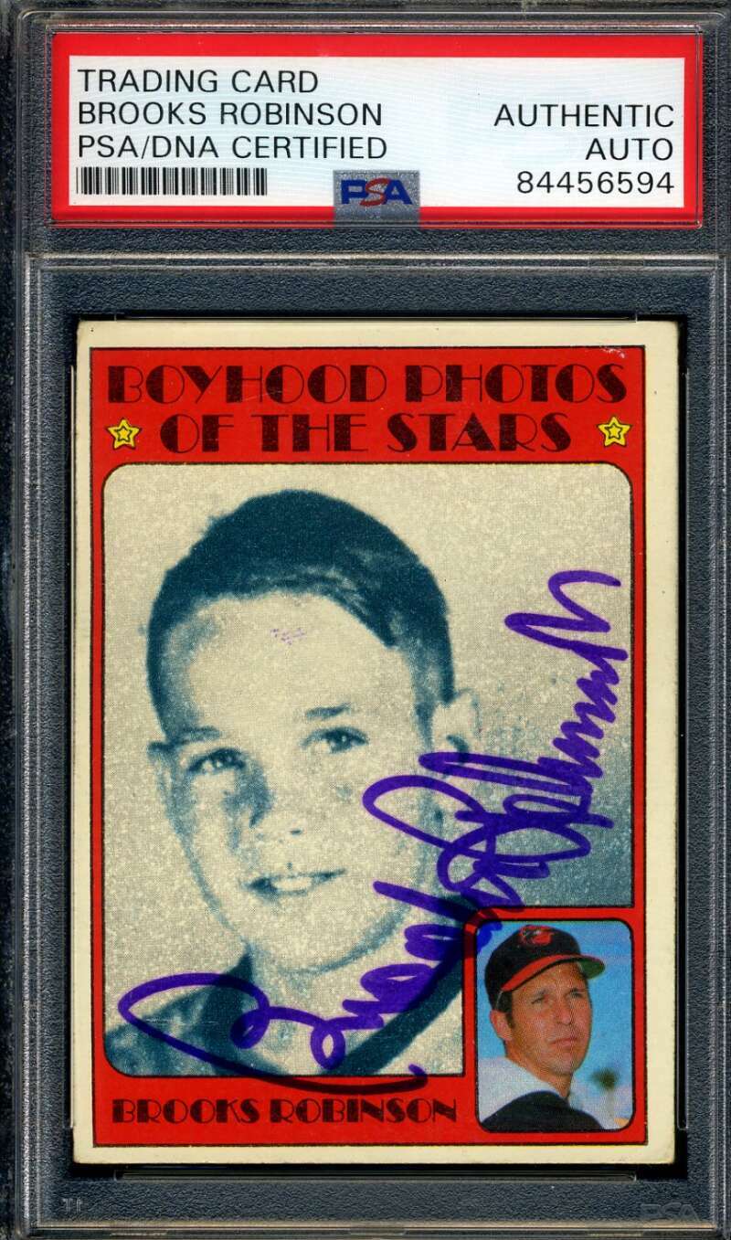 Brooks Robinson PSA DNA Signed 1972 Topps Autograph