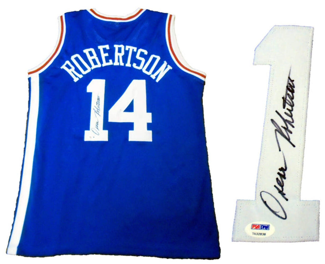 Oscar Robertson Autographed Cincinnati Royals Jersey (PSA)