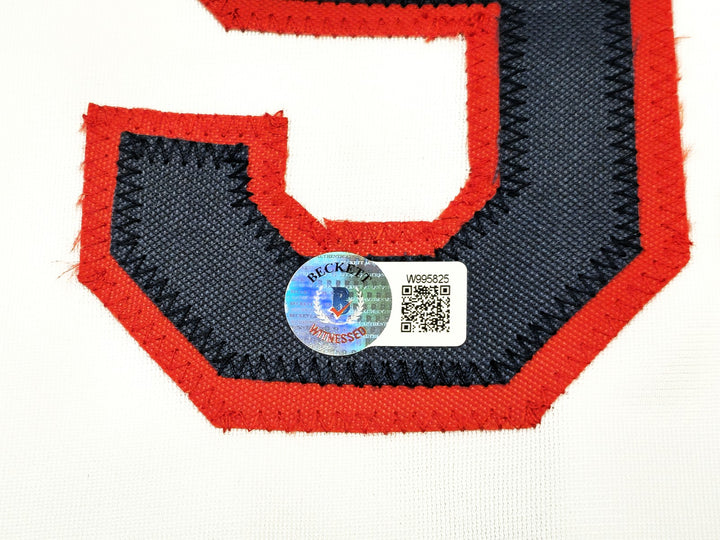 Major League Charlie Sheen Corbin Bernsen & Tom Berenger Auto White Jersey BAS