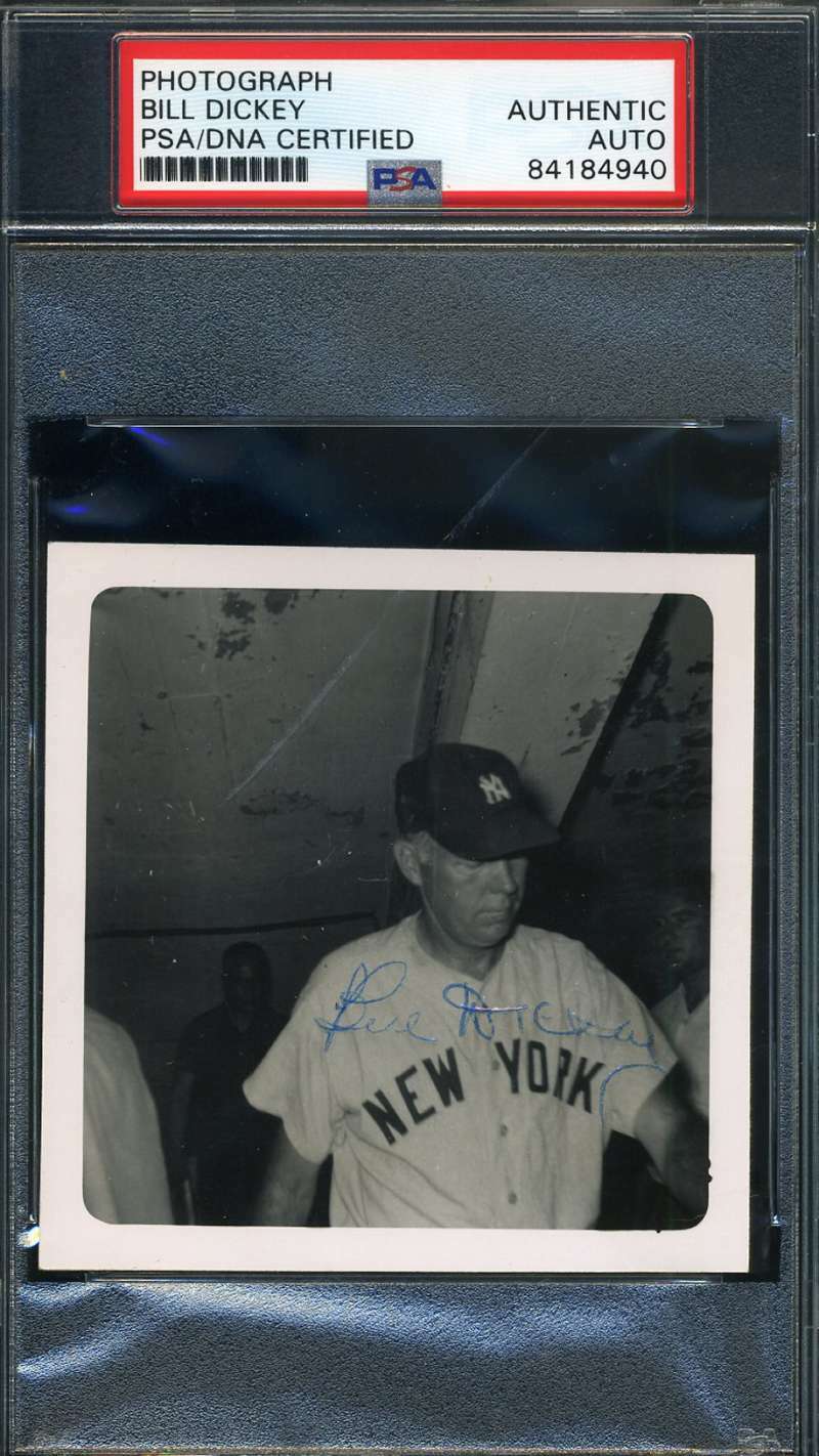Bill Dickey PSA DNA Coa Autograph Hand Signed Original Photo