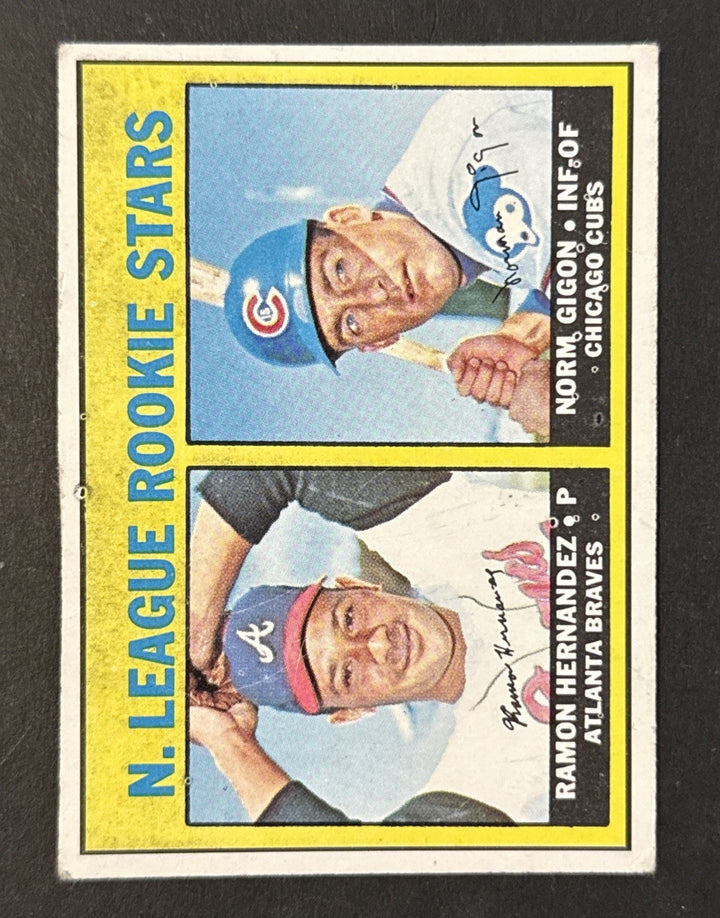 1967 Topps #576 NL ROOKIE STARS High # SP  Hernandez Norm Gigon RC EX Centered