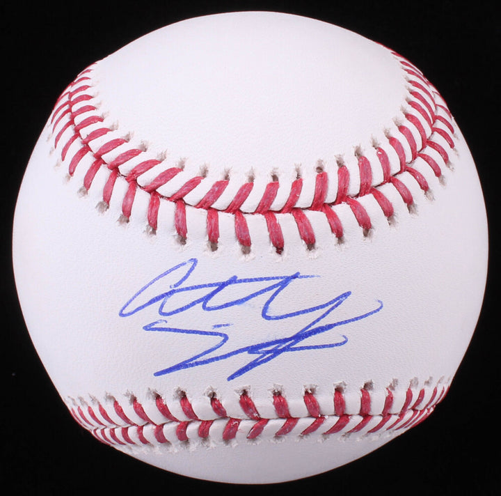 ANTHONY SEIGLER AUTO JSA WITNESSED SIGNED BALL AMBIDEXTROUS CATCHER & INFIELDER