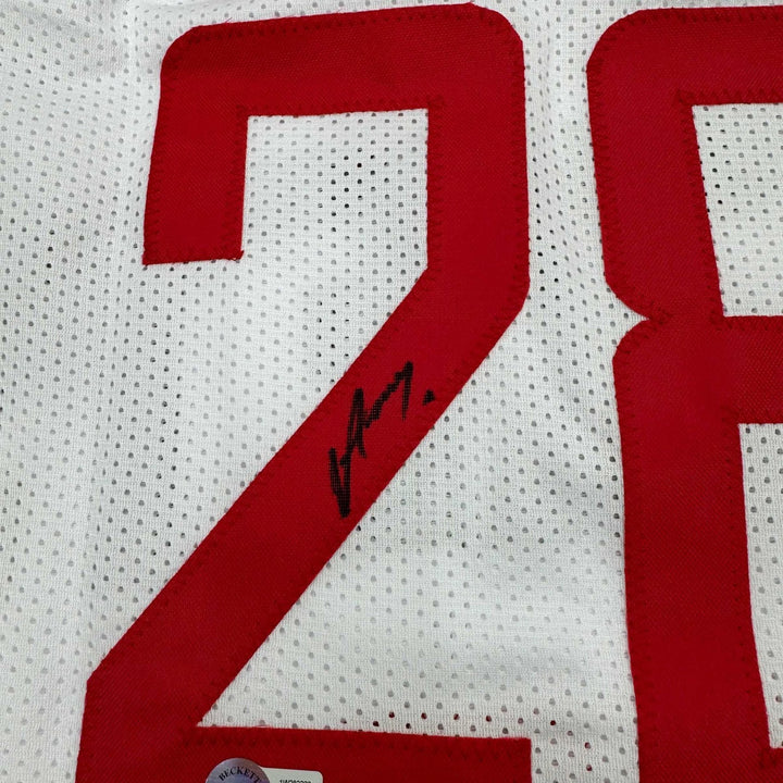 Autographed/Signed Alperen Sengun Houston White Jersey Beckett COA
