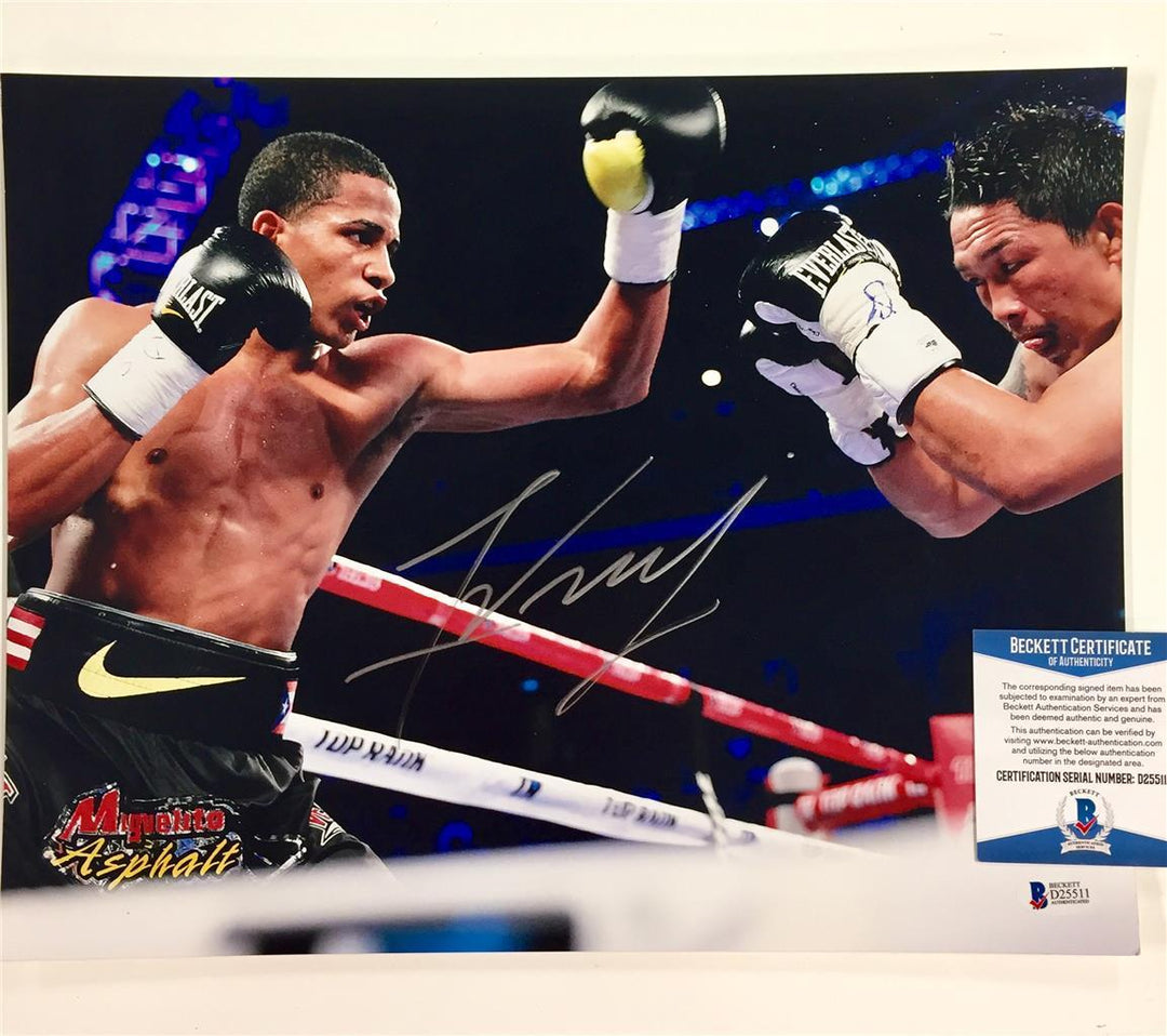 Boxer Fighter FELIX VERDEJO Autograph Signed 11x14 Photo ~ Beckett BAS COA *READ