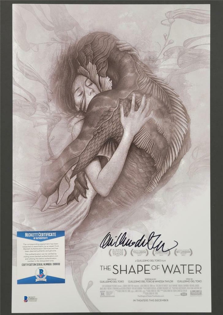 Guillermo Del Toro signed The Shape of Water 11x17 Movie Poster Photo ~ BAS COA