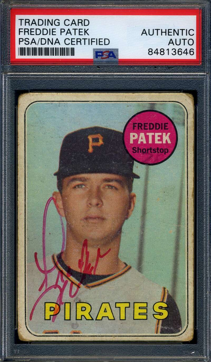 Freddie Patek PSA DNA Signed 1969 Topps Rookie Autograph