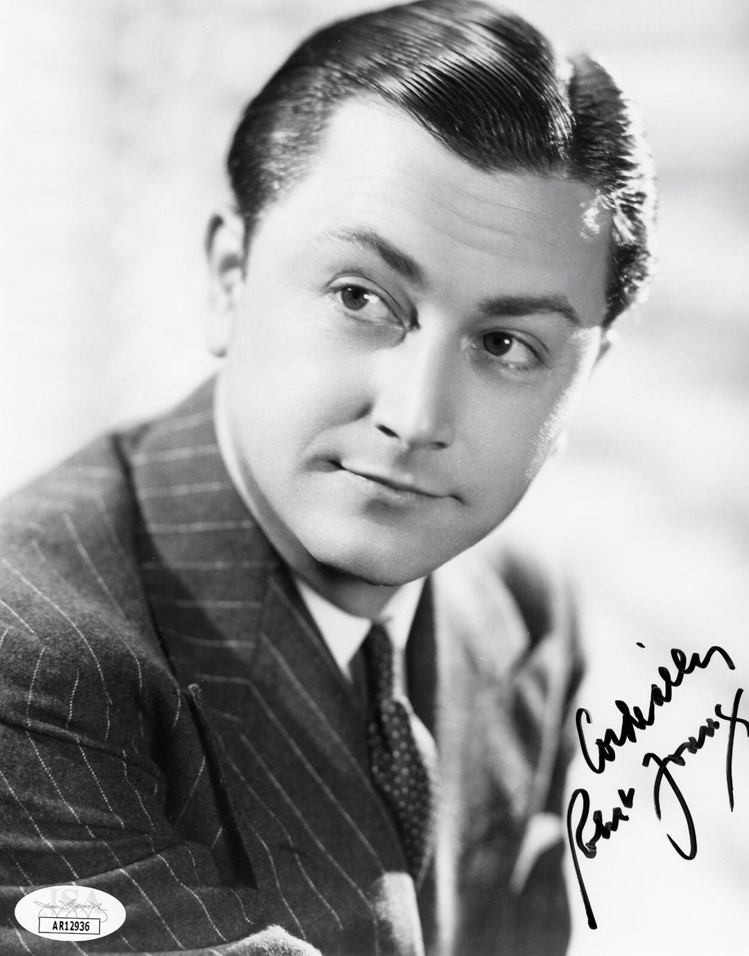 Robert Young Autographed 8x10 Photo Actor Father Knows Best JSA COA Signed