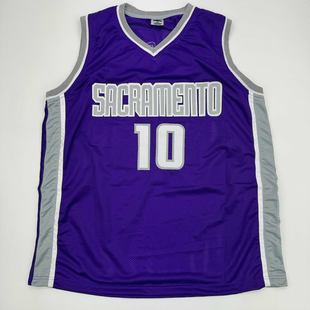Autographed/Signed Domantas Sabonis Sacramento Purple Jersey BAS COA