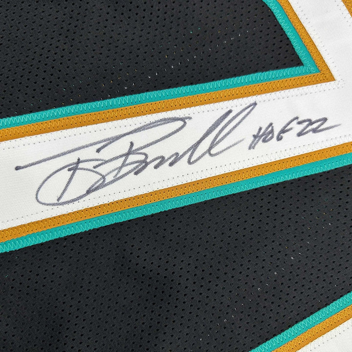 Autographed/Signed Tony Boselli HOF 22 Jacksonville Black Jersey BAS COA