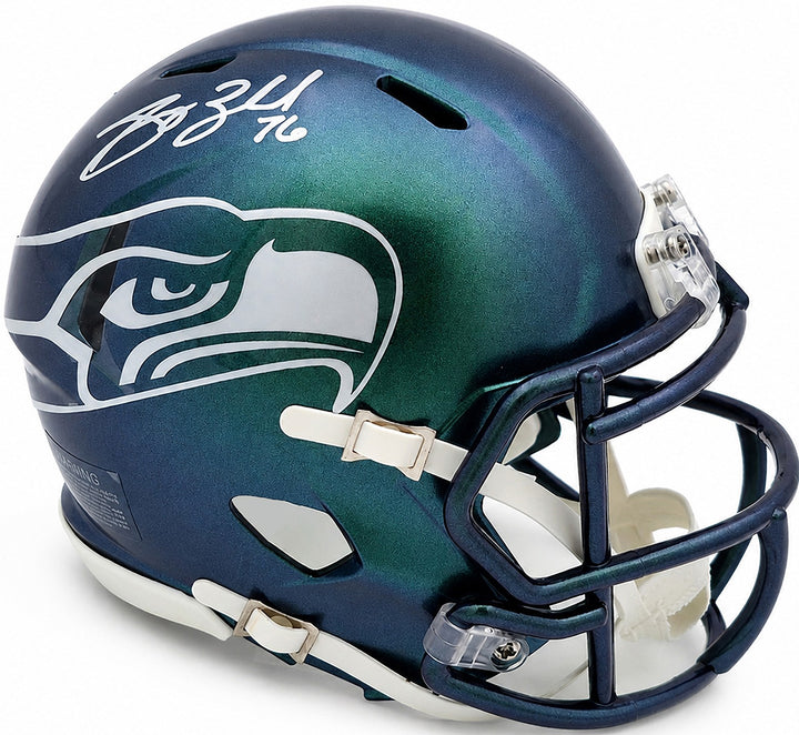 Grey Zabel Signed Seattle Seahawks Rivalries Speed Mini Helmet MCS Holo