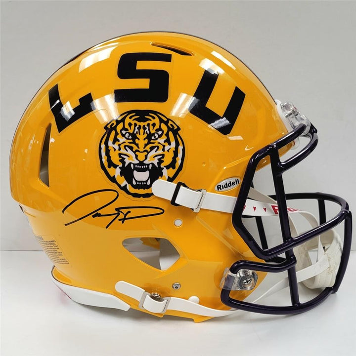Jayden Daniels signed LSU Tigers Full Size Authentic Speed Helmet ~ Fanatics