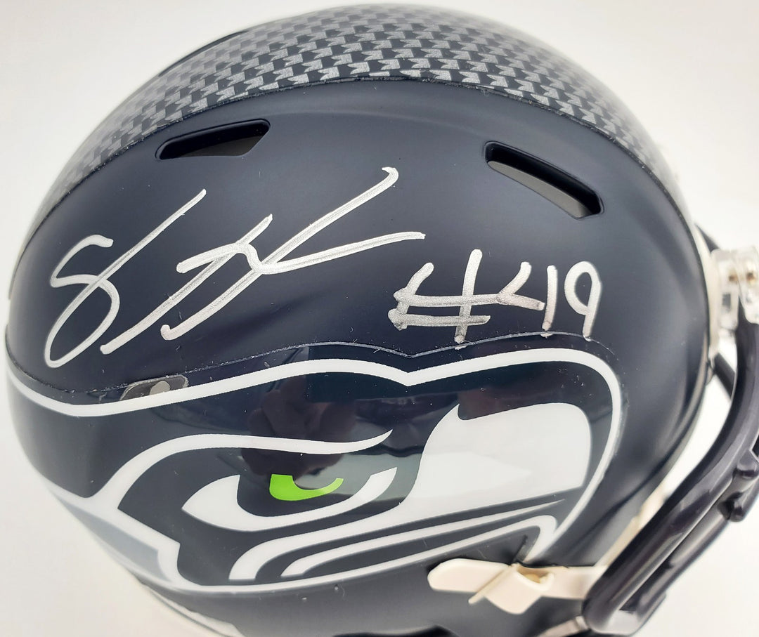 Shaquem Griffin Signed Seattle Seahawks Mini Helmet In Silver MCS Holo