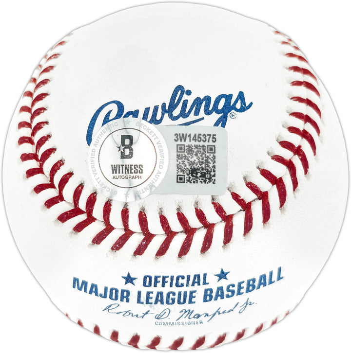 John Smoltz Signed Official MLB Baseball Atlanta Braves "HOF 15" Beckett Witness
