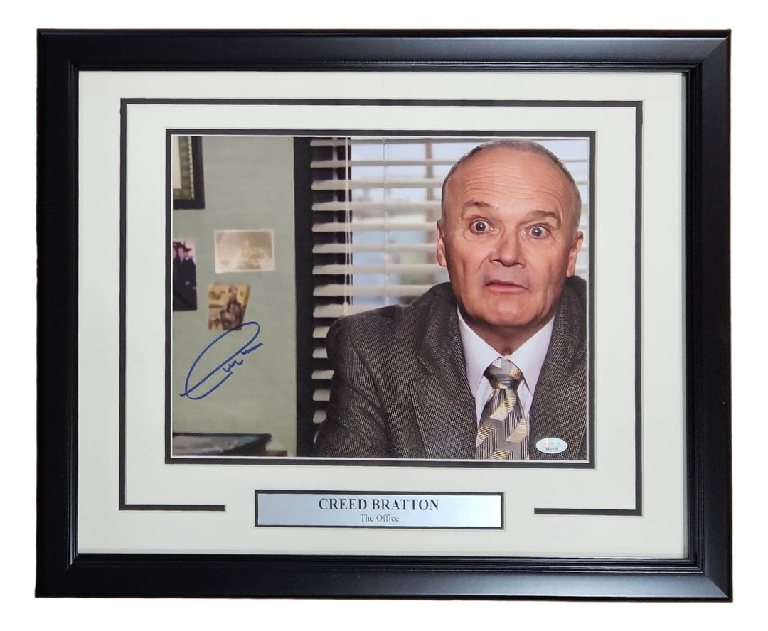 Creed Bratton Signed Framed 11x14 The Office Creed Interim Manager Photo JSA ITP