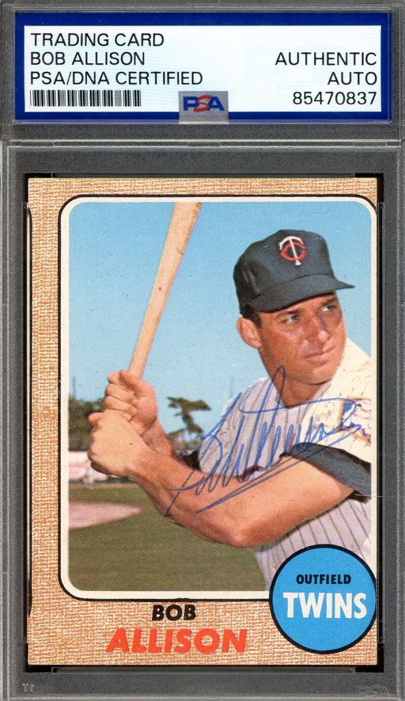 Bob Allison PSA DNA Signed 1968 Topps Autograph