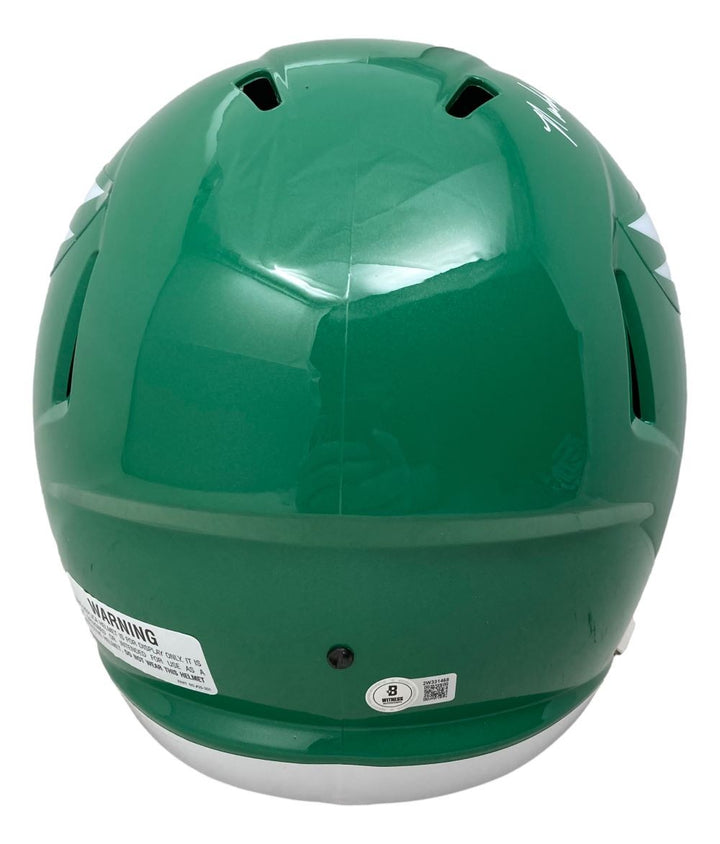 Randall Cunningham Signed Eagles FS Kelly Green Speed Replica Helmet BAS