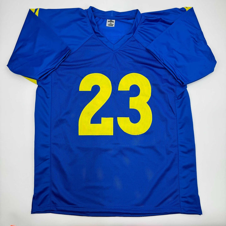 Autographed/Signed Kyren Williams Los Angeles LA Blue Jersey BAS COA #2