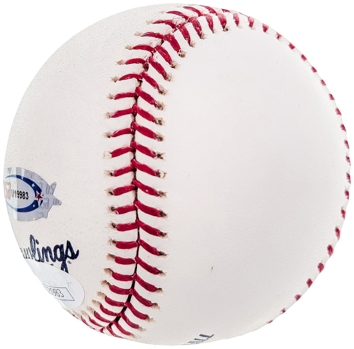 Fernando Tatis Jr Auto Official MLB 50th Anniversary Logoball 1st HR 4/1/19 JSA