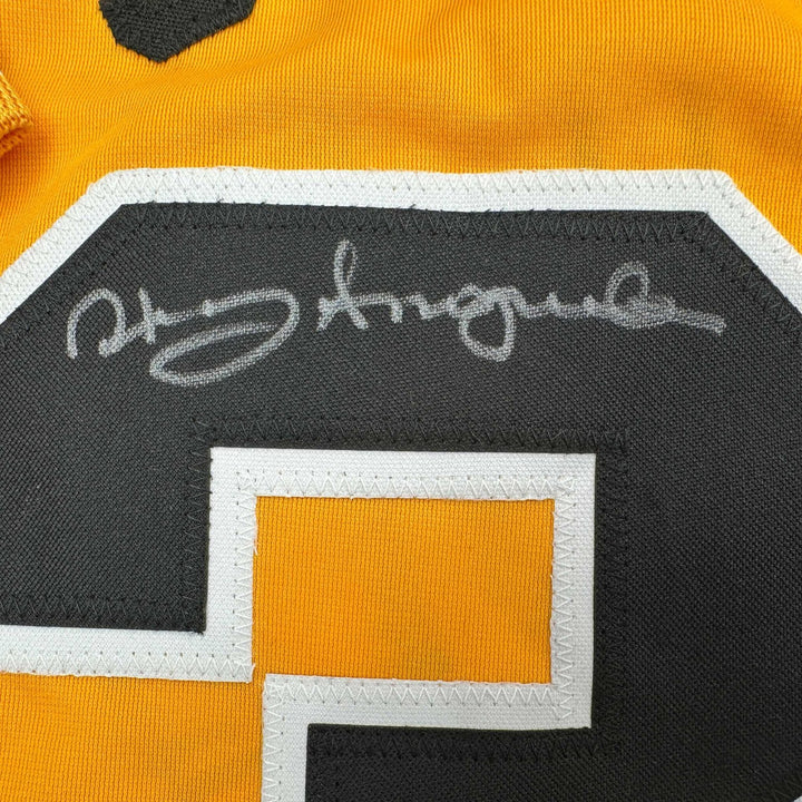 Autographed/Signed Manny Sanguillen Pittsburgh Yellow Jersey JSA COA