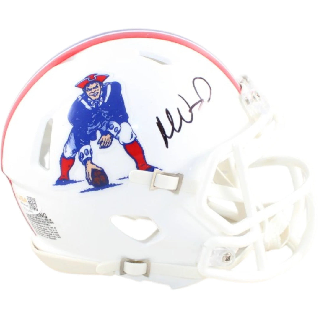 Mike Vrabel Autographed/Signed New England Patriots 82-89 TB Mini JSA 58527