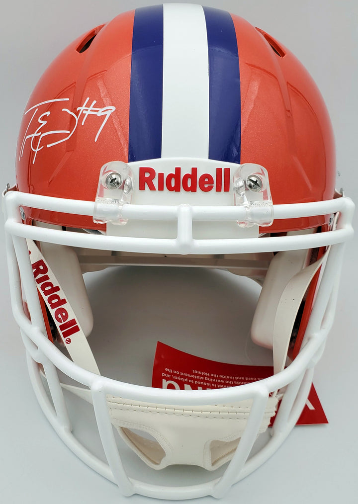 Travis Etienne Auto Clemson Tigers Orange Full Size Authentic Spd Helmet Beckett