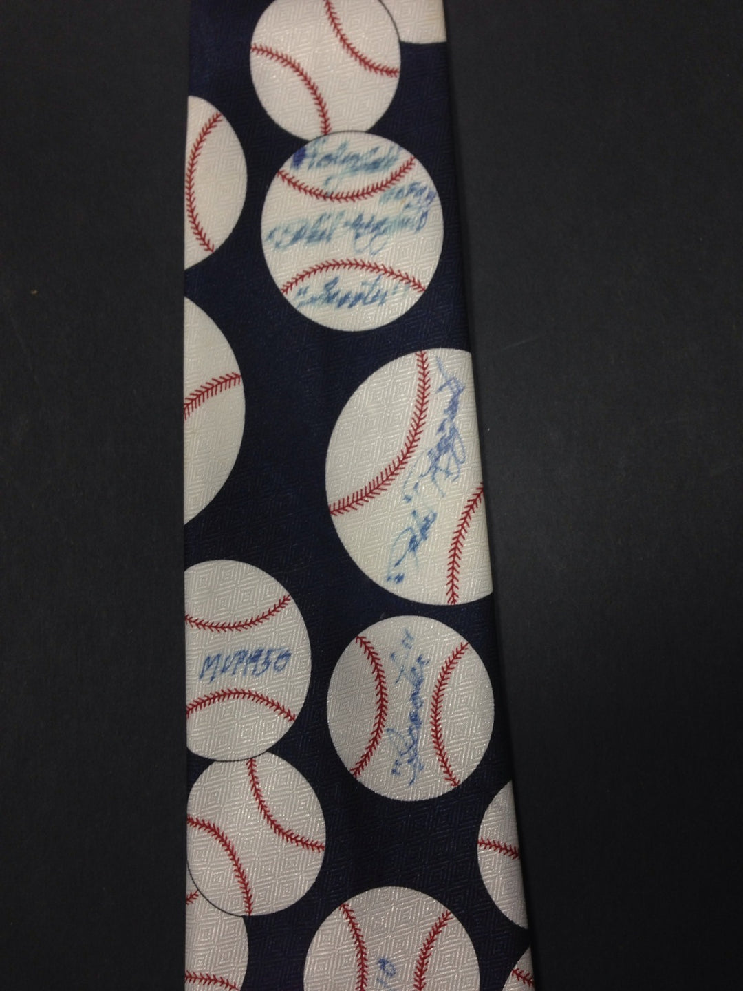 Phil Rizzuto Signed Baseball Tie Ins Mvp 1950 Hof 94 Scooter Autograph Cbm Coa