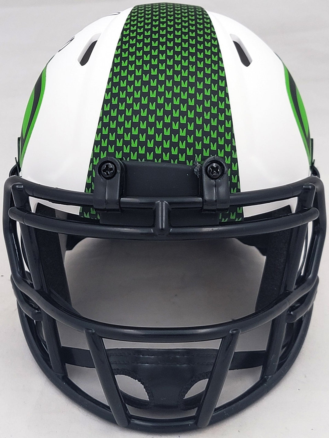 Uchenna Nwosu Signed Seahawks Lunar Eclipse White Speed Mini Helmet MCS Holo
