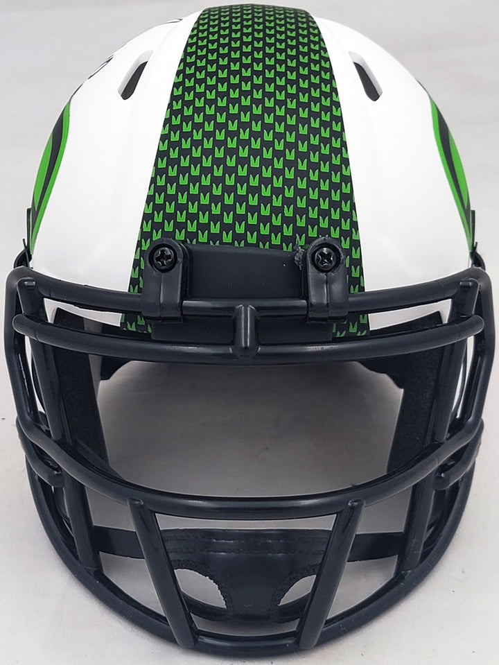 Uchenna Nwosu Signed Seahawks Lunar Eclipse White Speed Mini Helmet MCS Holo