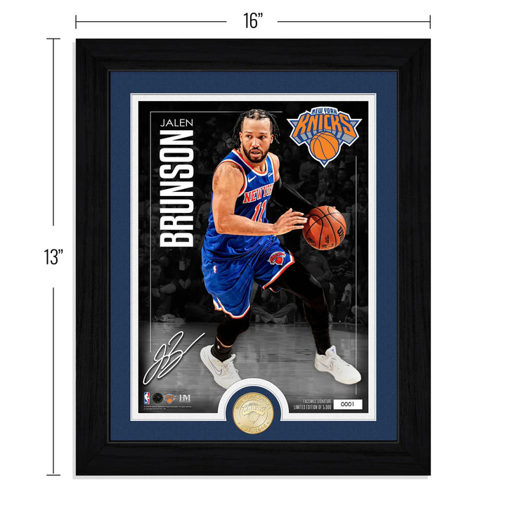 Jalen Brunson New York Knicks Bronze Coin Photo Mint
