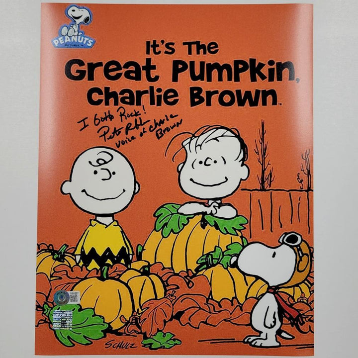Peter Robbins signed Peanuts Great Pumpkin 11x14 photo Charlie Brown ~ BAS Holo
