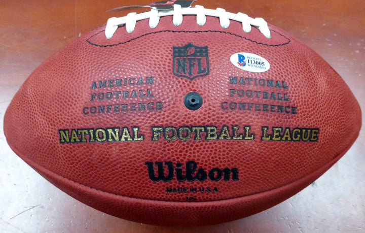Deshaun Watson Signed Official NFL Leather Football Cleveland Browns Beckett BAS