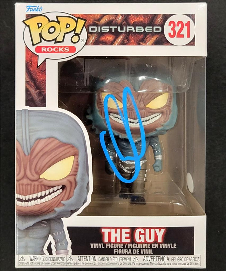 David Draiman signed Disturbed The Guy Funko Pop! 321 vocalist autograph ~ JSA