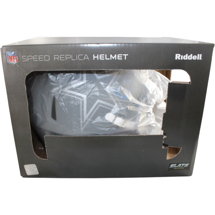 Michael Irvin Autographed Dallas Cowboys F/S Slate Helmet Beckett Witness 56364