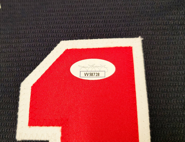 Atlanta Braves Ronald Acuna Jr. Autographed Signed Blue Nike Jersey Size L JSA