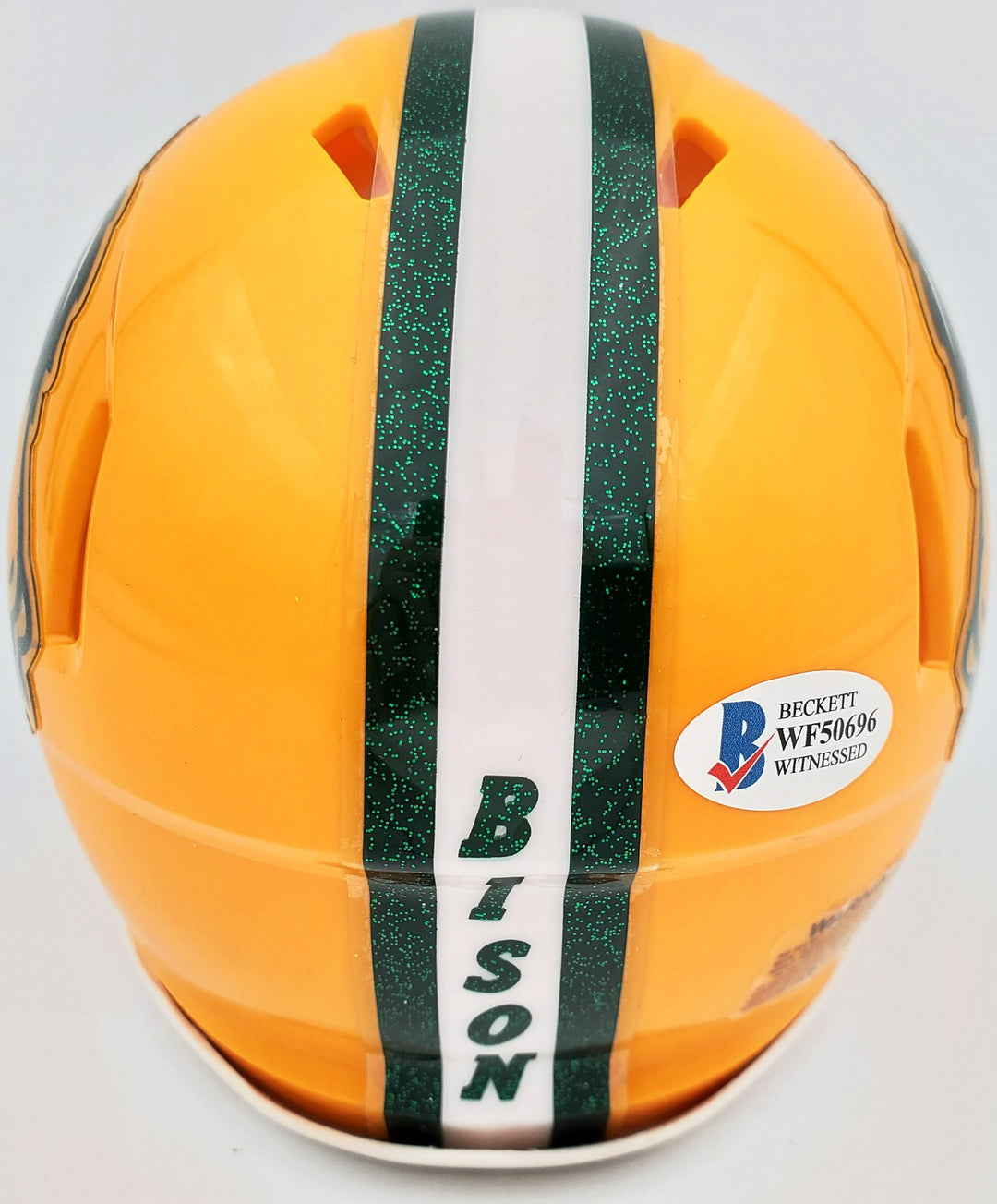 Trey Lance Signed North Dakota State Bison Speed Mini Helmet Beckett BAS