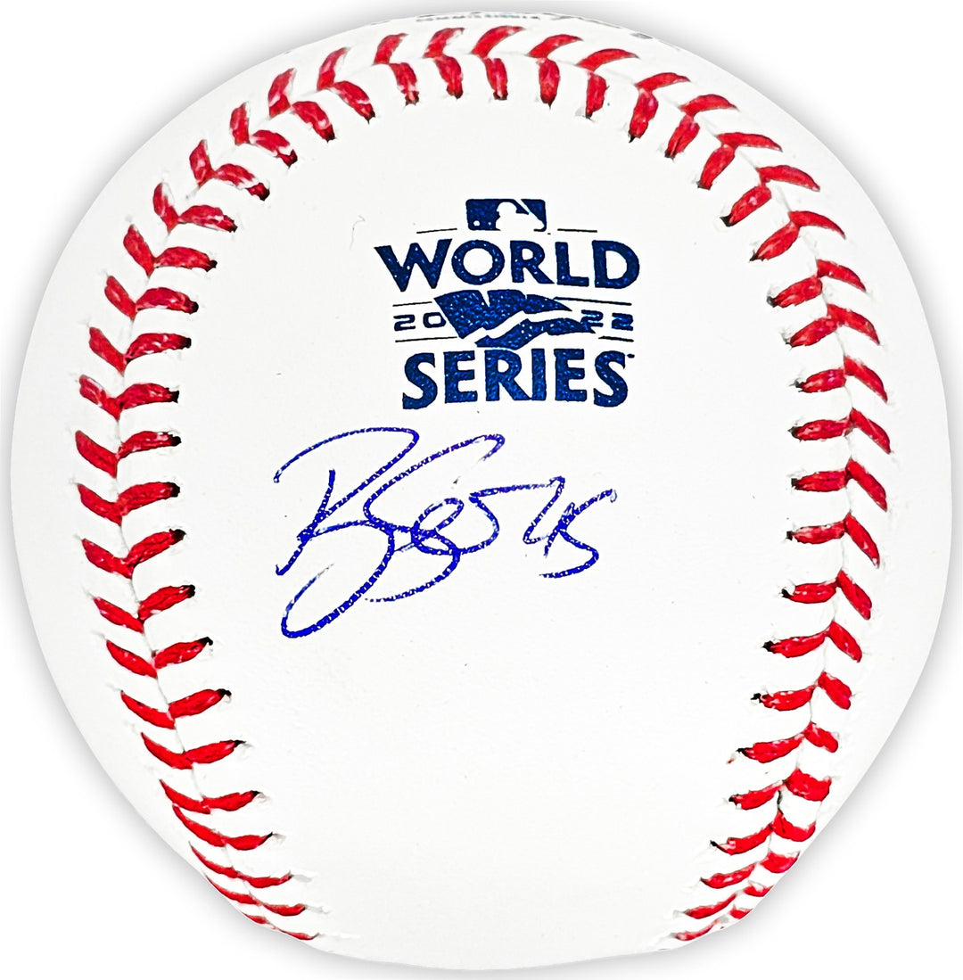 Ryne Stanek Signed Official 2022 WS MLB Baseball Houston Astros Beckett Wit