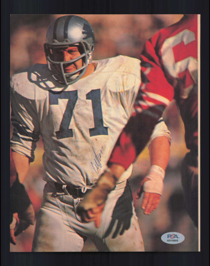 Alex Karras PSA DNA Signed 1960`s Vintage 8x10 Photo Autograph Lions