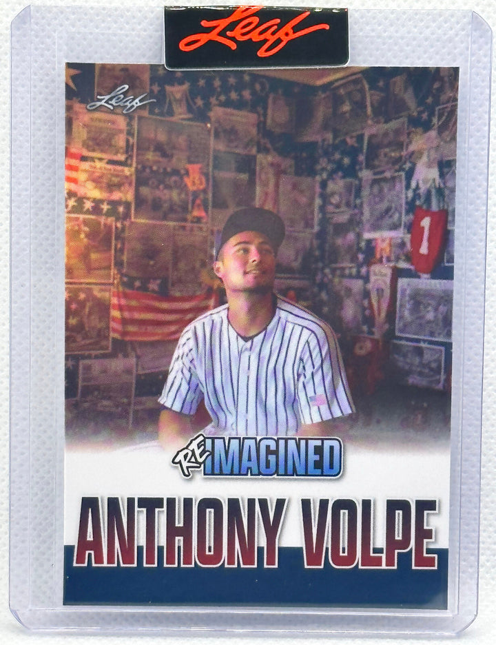 ANTHONY VOLPE LEAF REIMAGINED NEW YORK YANKEES ROOKIE 01/153 BASEBALL CARD RIB13