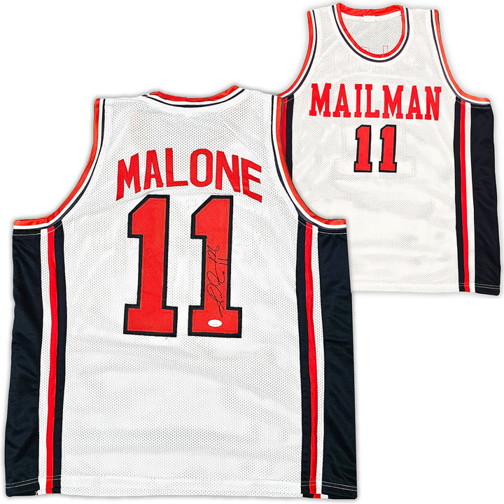 Team USA Karl Malone Autographed Signed White Jersey JSA